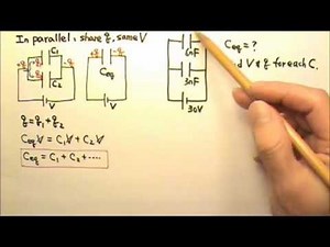 AP Physics 2: Static Electricity 36: Capacitors in Parallel Problem