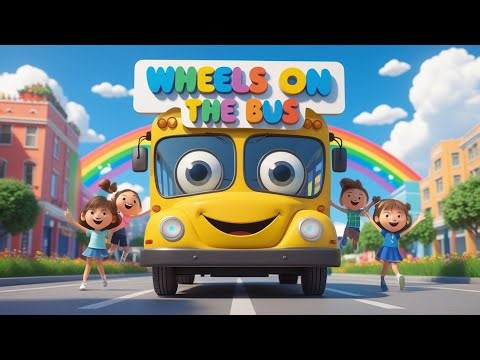💃🎵 Wheels on the Bus Song + Fun Dance Party! 🕺🌈
