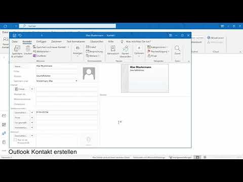 Adressbuch in Outlook: Wie Sie einen neuen Kontakt in Outlook anlegen und speichern