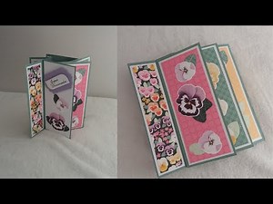 Carte anniversaire scrapbooking papier Stampin Up