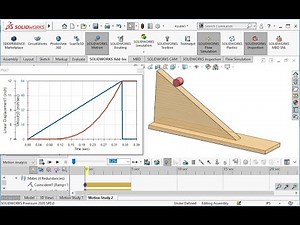 Roller and ramp motion analysis with solidworks