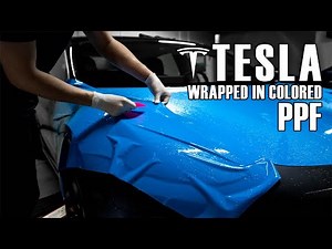 Installing Colored PPF on Tesla Model 3 | GSWF Colored Paint Protection Film