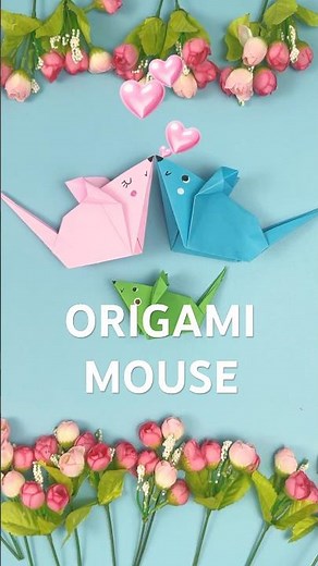 Origami Mouse | Easy and Cute Paper Mouse Tutorial for Beginners