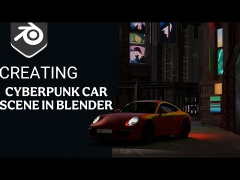 Cyberpunk Car Animation in Blender