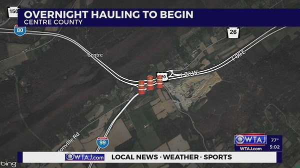 Hauling for I-80, I-99 high-speed interchange project to begin, continue into 2026