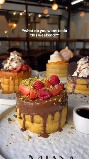 MIAM Cafe | This is what I want to do this weekend 🥰 Let’s make it a lovely weekend with your favorite lineup of Fluffy Pancakes 😍🥞💕 📍Miami Beach -... | Instagram