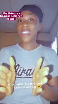 way maker:Subscribe for more Sign Language & Trombone Sounds! #WayMaker #SignLanguage #GospelShorts