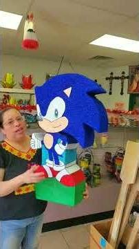 idea de como decorar piñata sonic
