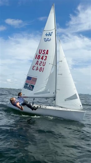 Sailing 470 in Miami