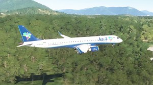 Avião da Azul pousando no Aeroporto Internacional de Florianópolis - Santa Catarina | NiiX
