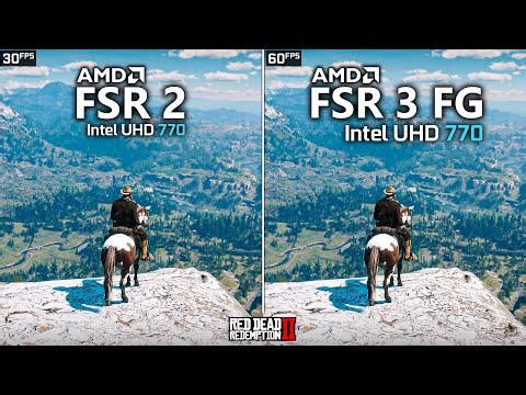 Intel UHD 770 | Red Dead Redemption 2 - AMD FSR 3 Frame Generation