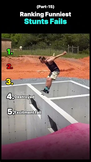 Ranking Funniest Stunts Fails - Part 15 #shorts #usa