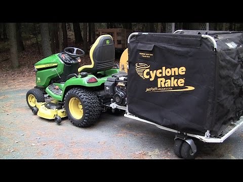 Cyclone rake install on John Deere x590