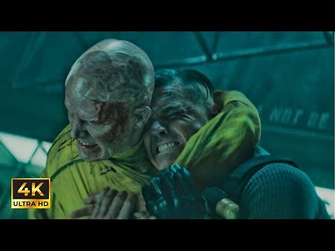 Deadpool vs Cable - Prison Fight Scene [4K] HDR | Deadpool 2 (2018)