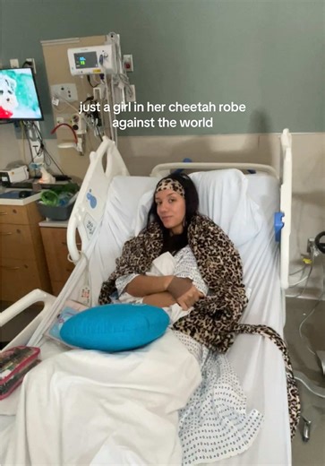 Stylish Cheetah Robe Gift Before Surgery