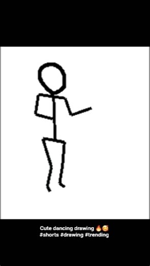 🕺Easy Cute Dancing Drawing Animation 💃✨ #Shorts #drawing #cute #easy #animation