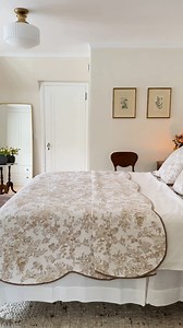 12K views · 153 reactions | Sorry I can’t answer the door right now. I’m in hibernation mode. Finally hung my vintage artwork and found the prettiest toile quilt + shams. They’re on major sale right now - you can find on my LTK: https://liketk.it/4th5B | Patti Wagner | Facebook