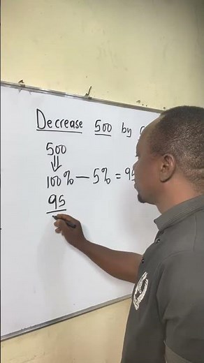 Percentage decrease #maths #education #percentage