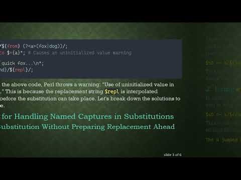 Mastering Perl Regex: Using Named Captures and Precompiled Expressions Efficiently
