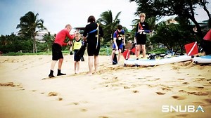 One of the best ways to experience SNUBA is right off the beach ...