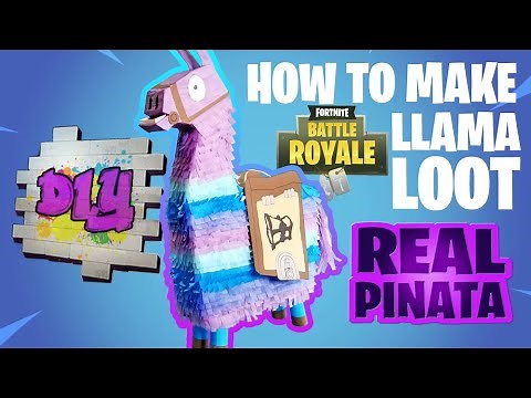 DIY FORTNITE LLAMA PINATA in real life! How to make life size llama pinata from paper mache!