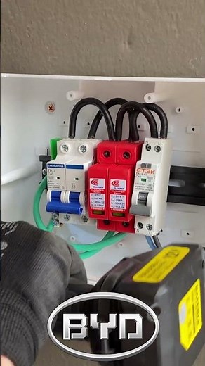 BYD Wallbox Installation: See the Step by Step! #byd #wallbox #electricalinstallation #technology...