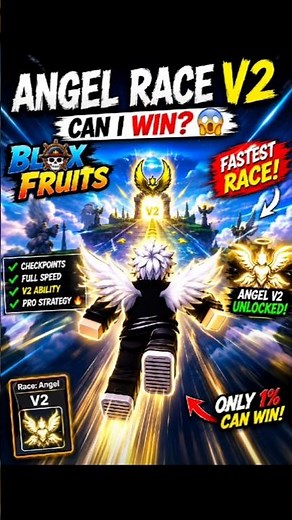 How I Unlocked ANGEL RACE V2 in Blox Fruits! 🔥 | #bloxfruits #roblox #ultragamerz