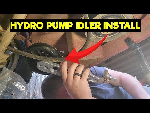 Exmark Lazer Z Hydro Pump Idler Assembly & Drive Belt Replacement | How To