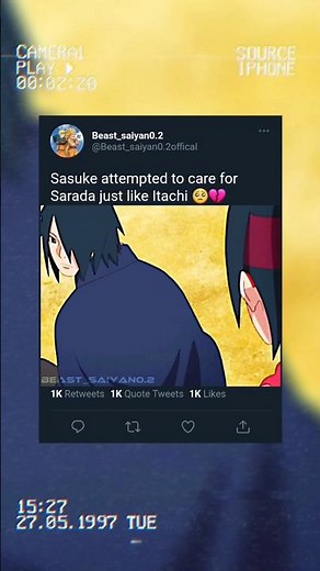 Sasuke attempted to care for Sarada just like Itachi 🥺💔 || sasuke edit love story || itachi edit