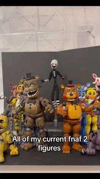 All of my current custom fnaf action figures #fnaf #fivenightsatfreddys #fnaf2 #actionfigure