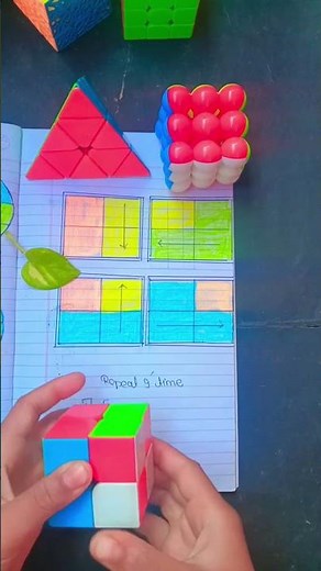 How to solve 2 by 2 Rubik's cube magical trick 😍🧩😍#funny #youtube #rubikscubetricks #short #sidcuber