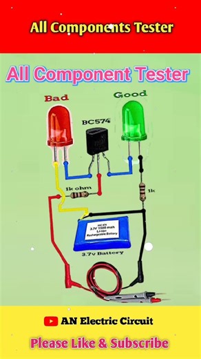 All Components Tester Circuit | #shortsfeed #electronic #electroniccircuit