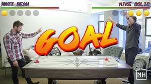 Watch our editor-in-chief take on Mike Golic of Mike and Mike in an epic air hockey battle: | Men's Health