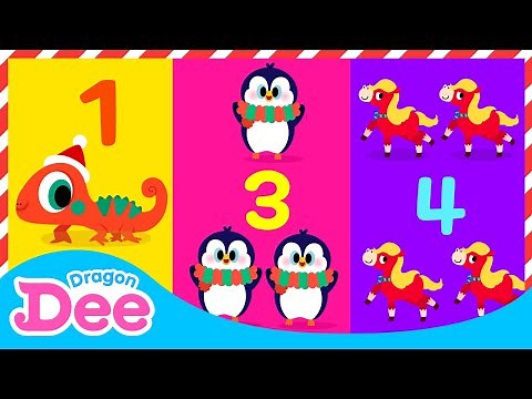 🎁 12 Days of Christmas with animals 🐾 | Christmas Carol for kids | Baby Nursery Rhymes | Dragon Dee