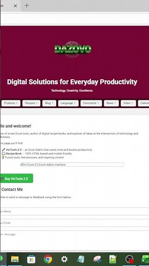 Interactive Digital Recipes – Cooking Meets HTML !