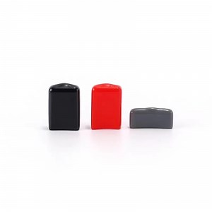 [Hot Item] UL Approval Customized Square Black Soft Vinyl Tube End Caps