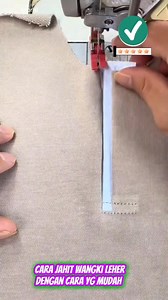 1.5K views · 7K reactions | Tutorial jahit belahan Wangki leher dengan cara yg baru lagi ya dan ada variasinya ya #corong #garmen #konveksi #menjahit #folder #sewing #tutorialjahit #belajarjahit #jahitcepat #fyp | Ridwan Corong Mesin Jahit | Facebook