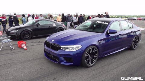 750HP M5 F90 vs 825HP RS6 C8 Drag Race