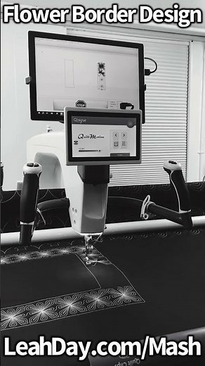 Computerized Quilting! Perfect Border Connection with Mash Up Flower