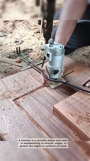 The profiling machine is being used to make grooves in wood #shorts