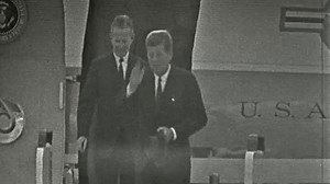 President Kennedy's Plane Lands at Dublin Airport