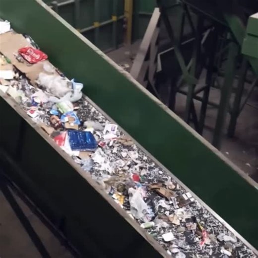 Howard Rudin on Instagram: "The material is transferred onto an elevating conveyor, which in turn feeds the material to the pre-sort conveyors. The elevating conveyor operates at a faster speed to thin out the material depth for delivery to the pre-sort area. #Recycling is #madeonabelt. Click the link in our Bio and we will keep production moving. . . . #beltingneversleeps #fasteners #valves #bearings #machinery #machinetools #heavymachine #lathe #machinetool #conveyor #beltmanny #jerseybeltguy
