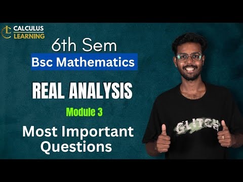 ഇതൊക്കെ ചോദിക്കും... S6 Real Analysis module 2 Most important questions. Kerala University