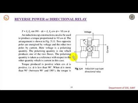 Reverse Power or Directional Relay #powersystems #relays #electricalengineering