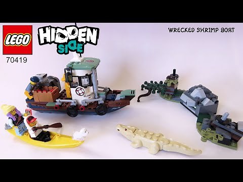 LEGO HIDDEN SIDE - Wrecked Shrimp Boat (Set 70419 Speed Build Instructions)