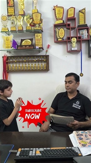 Amazing Abacus Practice by Young Student 🧮 | Fast Calculation Skills #Universalabacus #Shorts
