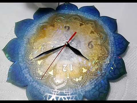 Como hacer un Reloj de Pared con RESINA EPOXI y Molde Holográfico