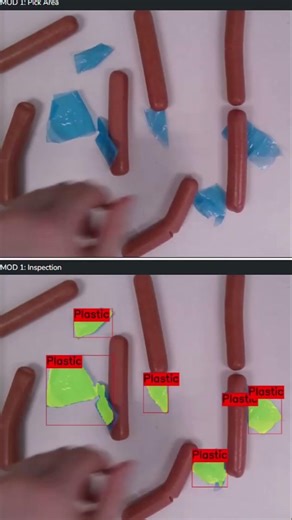 Hot Dogs Foreign Object Detection using V-CORTX Visual AI Solution