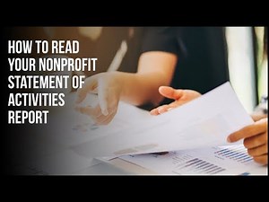 Nonprofit Accounting: Statement of Activities Report