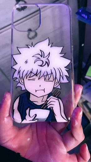Skin tone tutorial #killua #anime #hxh #hunterxhunter #animeglasspaintings